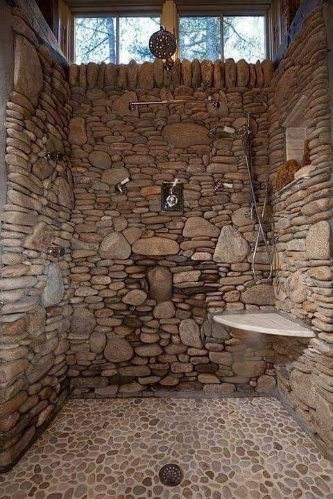 Stone bathroom